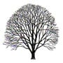 Wych elm silhouette